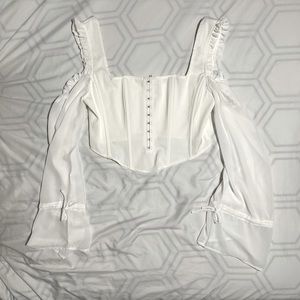 Large corset crop top